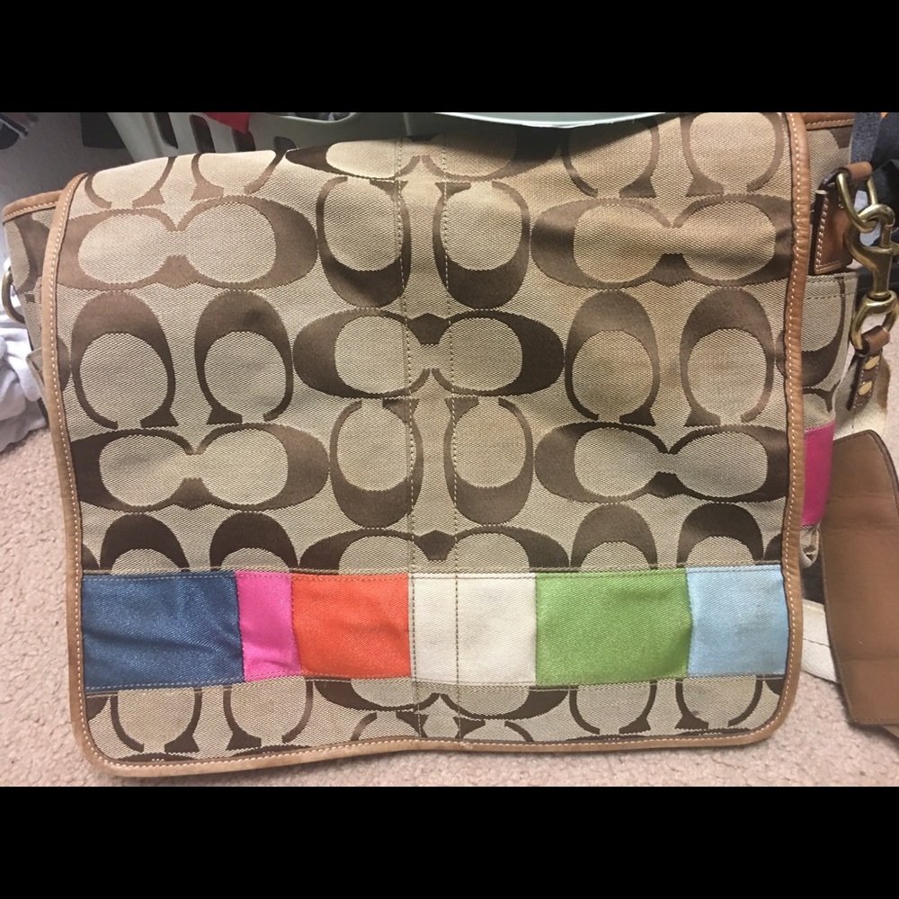Coach baby bag